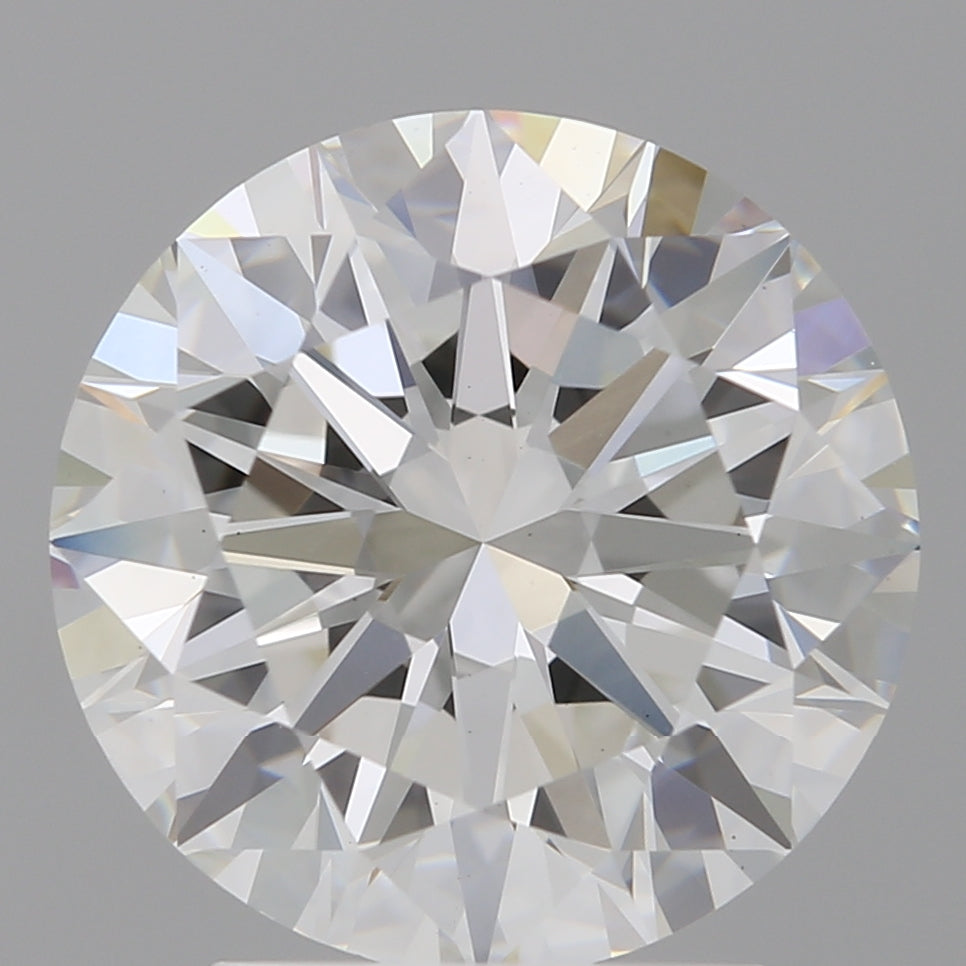3.05 Carat Round Shaped, Excellent Cut, F Color, VS1 Clarity, IGI Certified Lab Grown Diamond