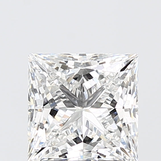 2.05 Carat Princess Shaped, Ideal Cut, E Color, VVS2 Clarity, IGI Certified Lab Grown Diamond