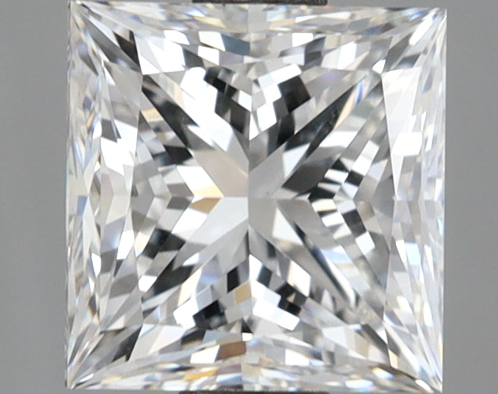2.02 Carat Princess Shaped, Ideal Cut, D Color, VVS2 Clarity, IGI Certified Lab Grown Diamond
