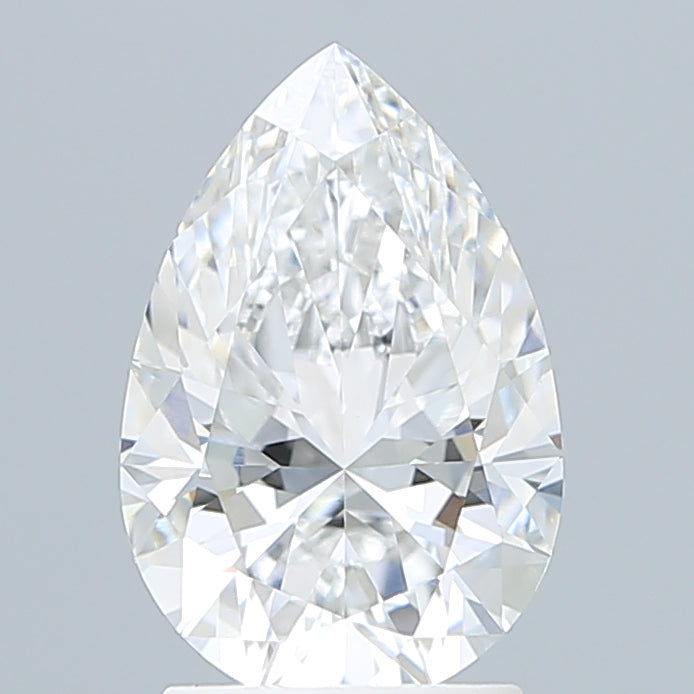 2.10 Carat Pear Shaped, Ideal Cut, E Color, VVS2 Clarity, IGI Certified Lab Grown Diamond