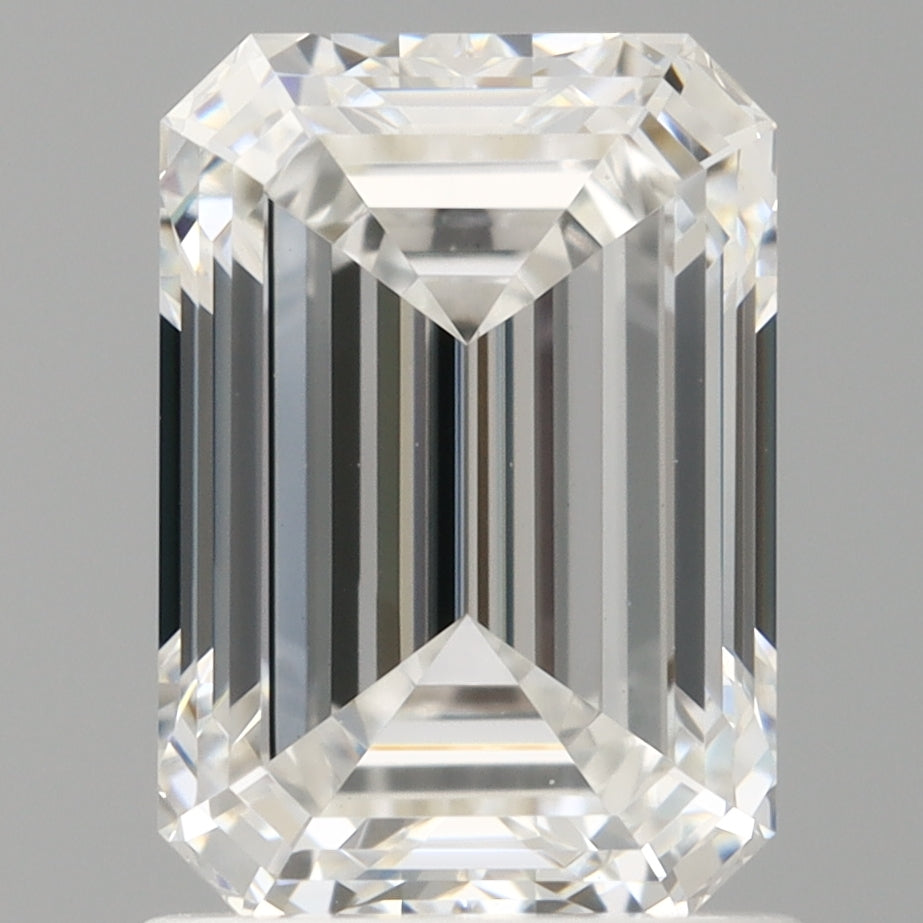1.60 Carat Emerald Shaped, Ideal Cut, E Color, VVS2 Clarity, IGI Certified Lab Grown Diamond