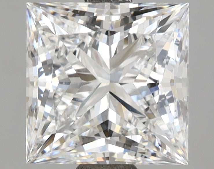 2.66 Carat Princess Shaped, Ideal Cut, D Color, VVS1 Clarity, IGI Certified Lab Grown Diamond