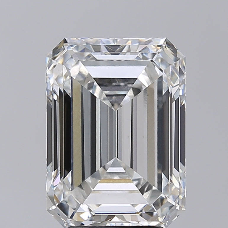 5.01 Carat Emerald Shaped, Excellent Cut, F Color, VS1 Clarity, IGI Certified Lab Grown Diamond