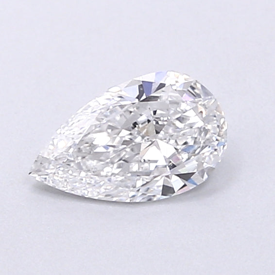 0.38 Carat Pear Shaped, Very Good Cut, D Color, VVS2 Clarity, IGI Certified Lab Grown Diamond