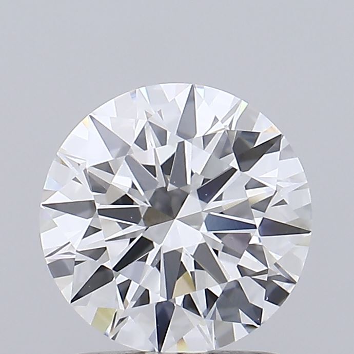 1.54 Carat Round Shaped, Ideal Cut, D Color, VVS2 Clarity, IGI Certified Lab Grown Diamond