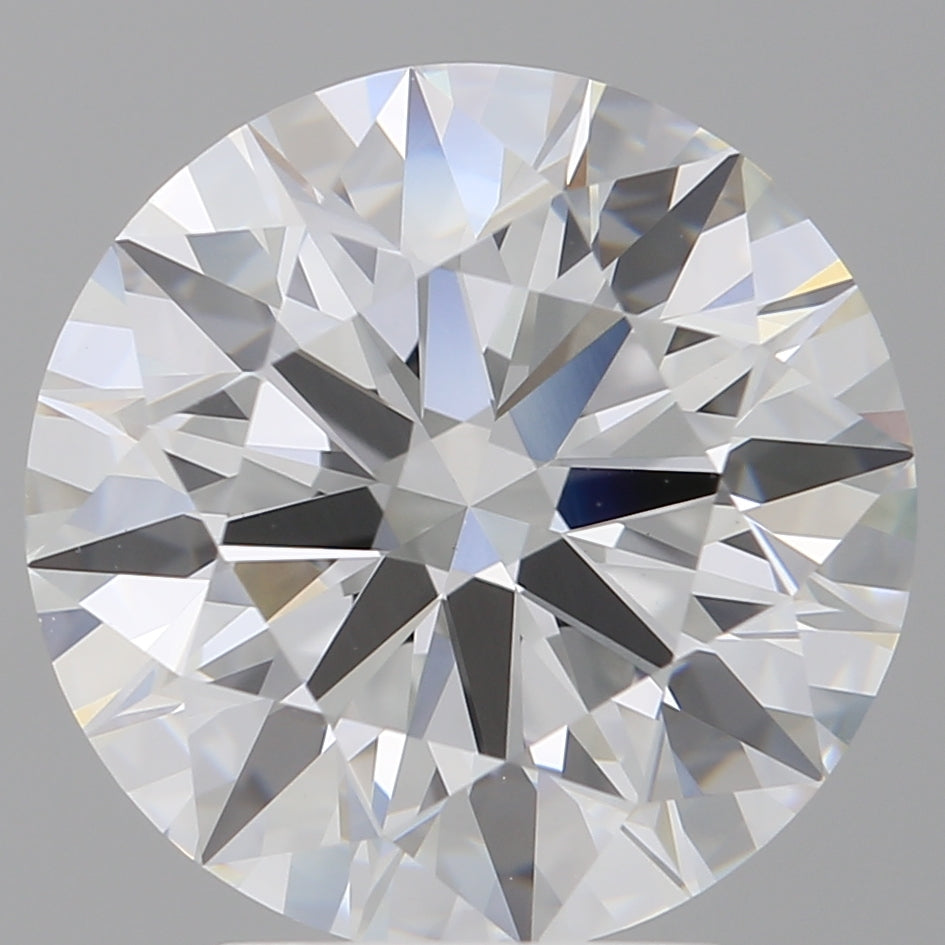 4.10 Carat Round Shaped, Ideal Cut, E Color, VVS2 Clarity, IGI Certified Lab Grown Diamond