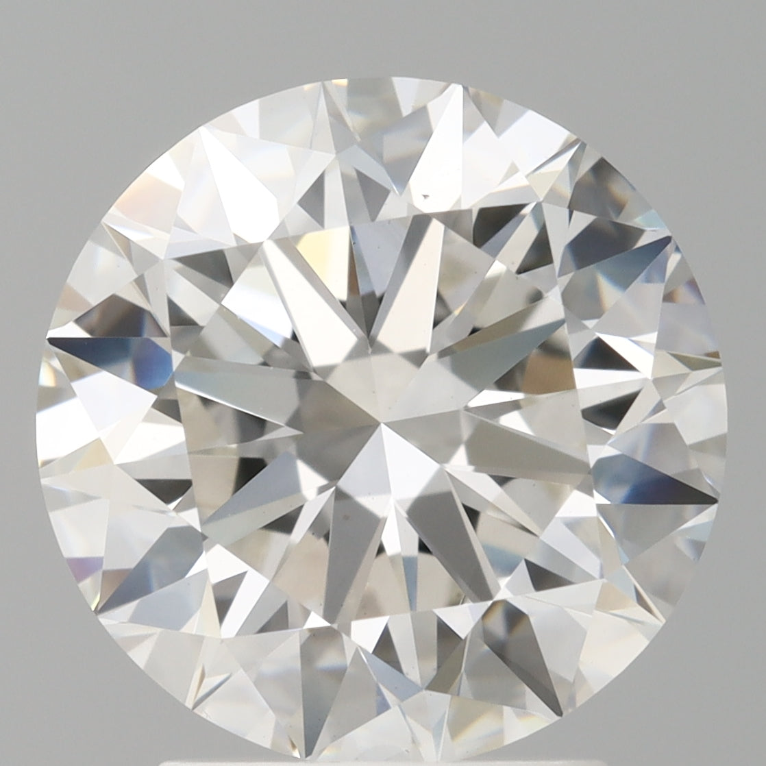 3.00 Carat Round Shaped, Excellent Cut, F Color, VVS2 Clarity, IGI Certified Lab Grown Diamond