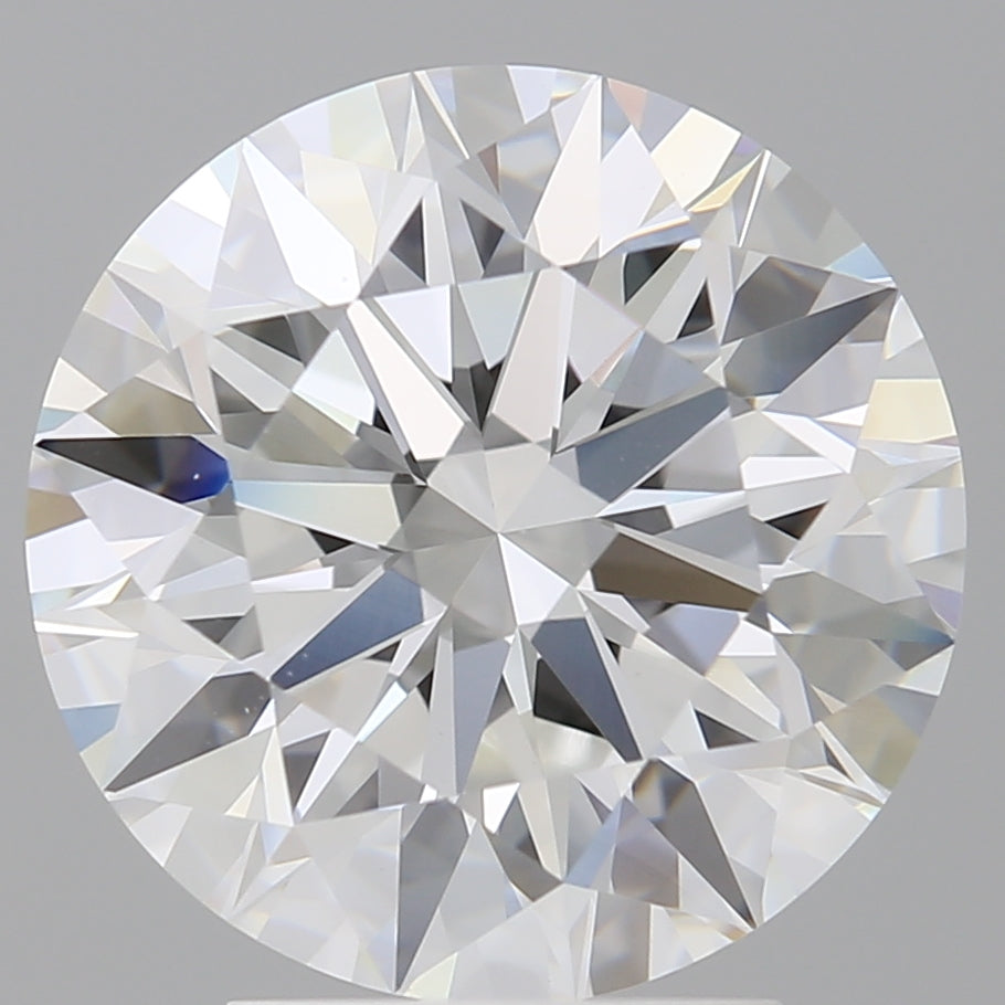 4.05 Carat Round Shaped, Ideal Cut, E Color, VVS2 Clarity, IGI Certified Lab Grown Diamond