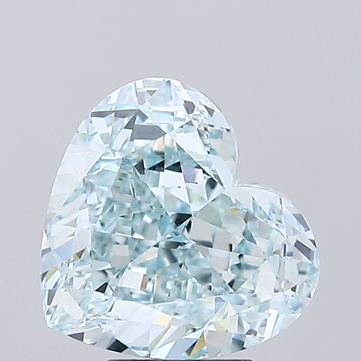 5.00 Carat Heart Shaped, Ideal Cut, VVS2 Clarity, IGI Certified Lab Grown Diamond