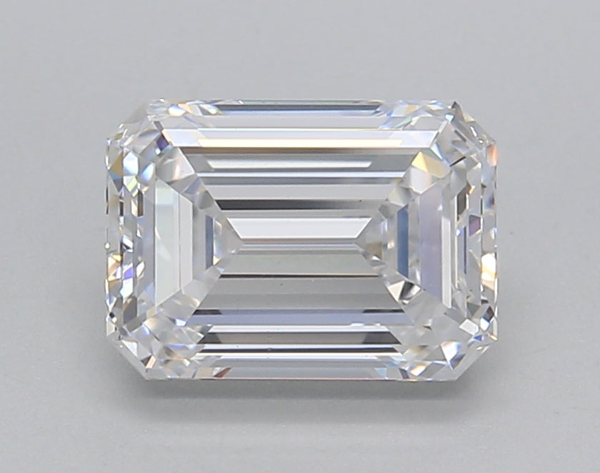 2.03 Carat Emerald Shaped, Ideal Cut, D Color, VS1 Clarity, IGI Certified Lab Grown Diamond