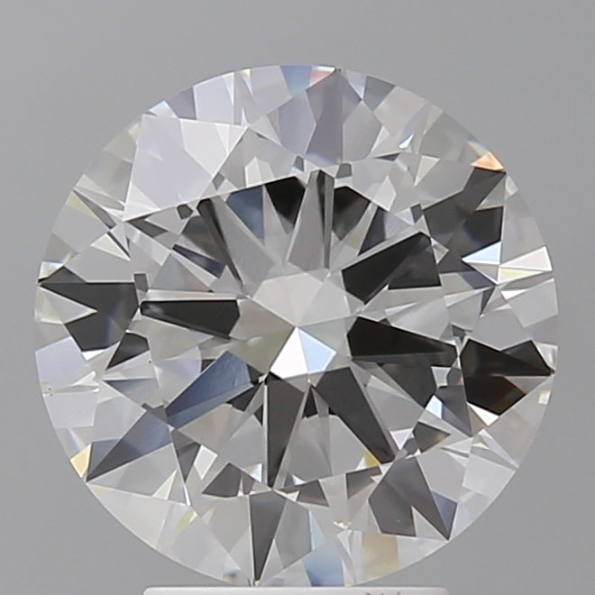 4.00 Carat Round Shaped, Excellent Cut, F Color, VVS2 Clarity, IGI Certified Lab Grown Diamond
