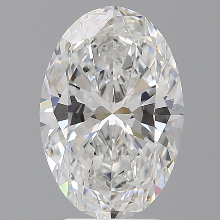 4.09 Carat Oval Shaped, Ideal Cut, E Color, VVS2 Clarity, IGI Certified Lab Grown Diamond