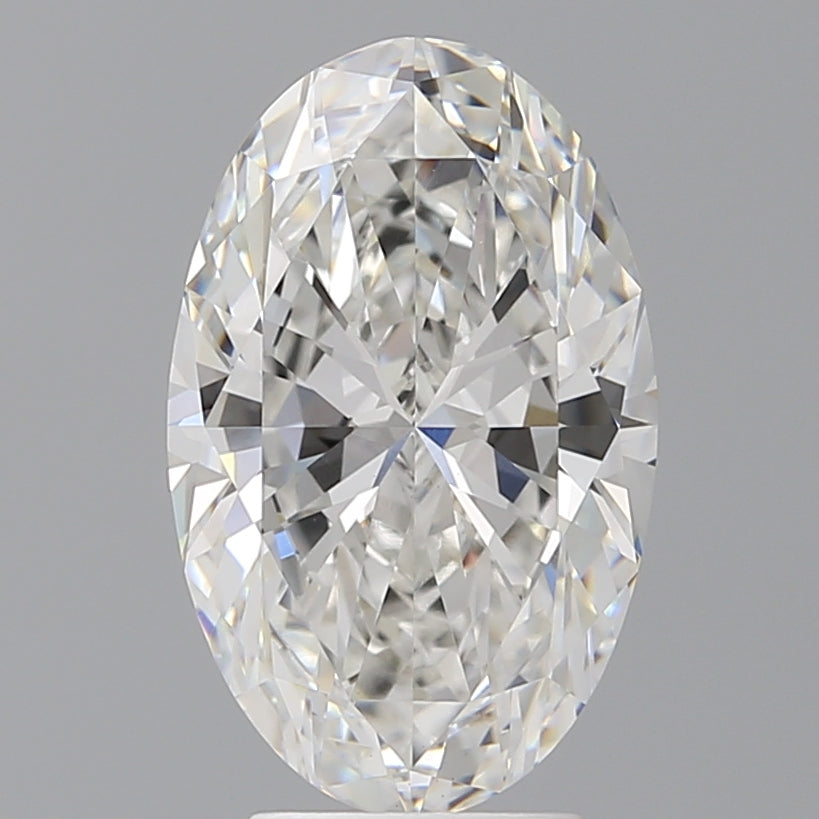 4.10 Carat Oval Shaped, Ideal Cut, E Color, VVS2 Clarity, IGI Certified Lab Grown Diamond