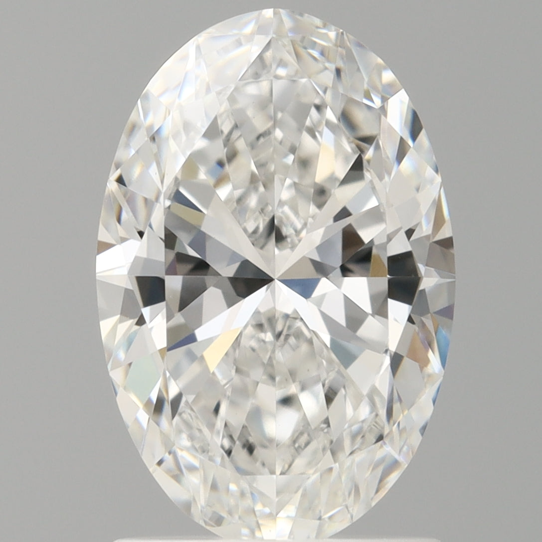 1.59 Carat Oval Shaped, Ideal Cut, E Color, VVS2 Clarity, IGI Certified Lab Grown Diamond