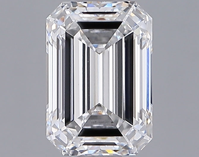 1.33 Carat Emerald Shaped, Ideal Cut, D Color, VVS2 Clarity, IGI Certified Lab Grown Diamond
