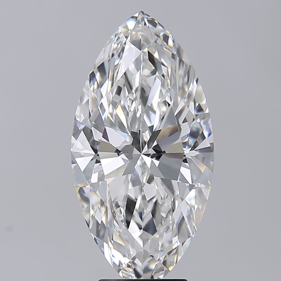 5.01 Carat Marquise Shaped, Very Good Cut, F Color, VVS2 Clarity, IGI Certified Lab Grown Diamond