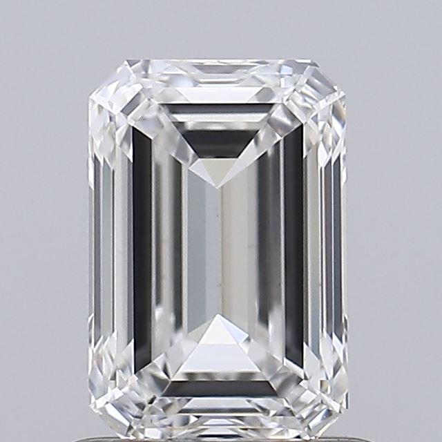 1.00 Carat Emerald Shaped, Ideal Cut, F Color, VS1 Clarity, IGI Certified Lab Grown Diamond