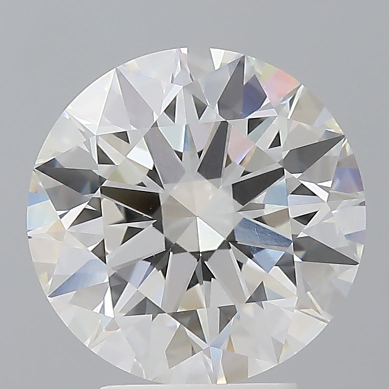 4.09 Carat Round Shaped, Ideal Cut, F Color, VVS2 Clarity, IGI Certified Lab Grown Diamond
