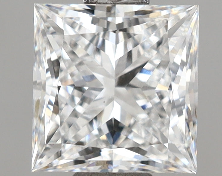 1.10 Carat Princess Shaped, Ideal Cut, D Color, VVS1 Clarity, IGI Certified Lab Grown Diamond