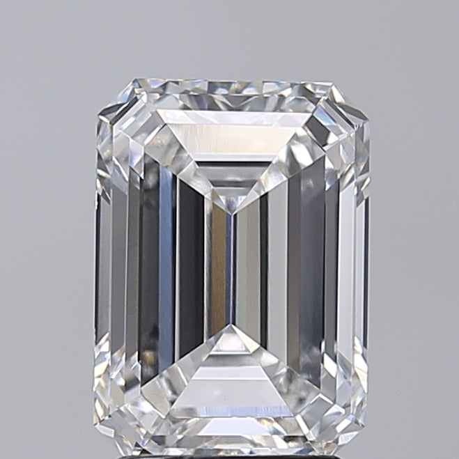 3.02 Carat Emerald Shaped, Very Good Cut, E Color, VVS2 Clarity, IGI Certified Lab Grown Diamond