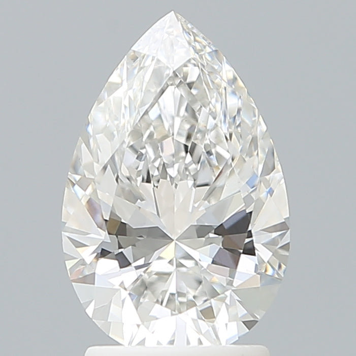 2.14 Carat Pear Shaped, Ideal Cut, F Color, VVS2 Clarity, IGI Certified Lab Grown Diamond