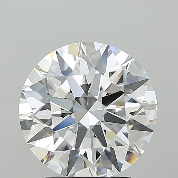 3.09 Carat Round Shaped, Ideal Cut, F Color, VVS2 Clarity, IGI Certified Lab Grown Diamond
