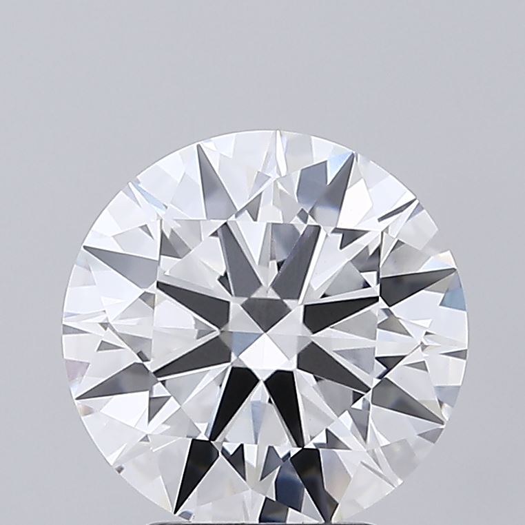 3.42 Carat Round Shaped, Ideal Cut, D Color, VVS2 Clarity, IGI Certified Lab Grown Diamond