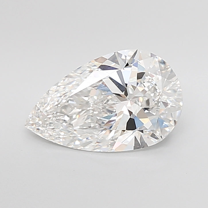 3.50 Carat Pear Shaped, Ideal Cut, E Color, VVS2 Clarity, IGI Certified Lab Grown Diamond