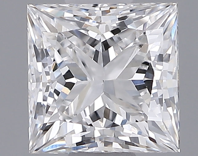 0.83 Carat Princess Shaped, Ideal Cut, E Color, VS1 Clarity, IGI Certified Lab Grown Diamond