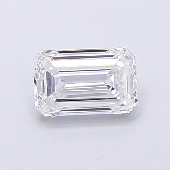 0.78 Carat Emerald Shaped, Very Good Cut, E Color, VVS2 Clarity, IGI Certified Lab Grown Diamond