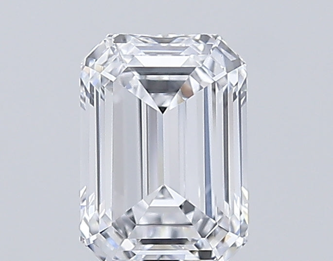 1.46 Carat Emerald Shaped, Ideal Cut, D Color, VVS1 Clarity, IGI Certified Lab Grown Diamond
