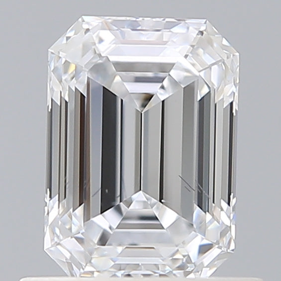 0.91 Carat Emerald Shaped, Ideal Cut, E Color, SI1 Clarity, IGI Certified Lab Grown Diamond