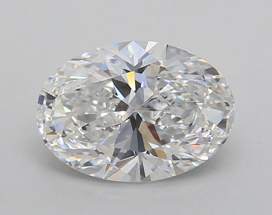 2.01 Carat Oval Shaped, Excellent Cut, D Color, VVS2 Clarity, IGI Certified Lab Grown Diamond