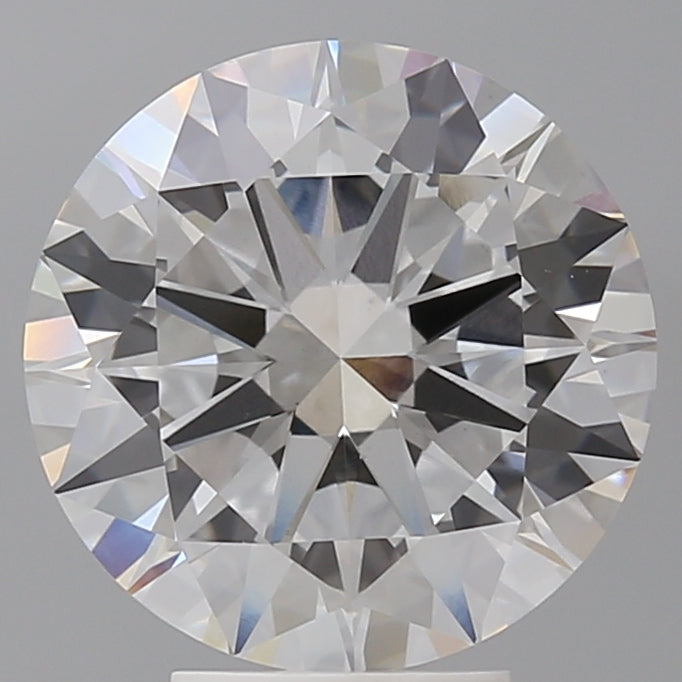 5.02 Carat Round Shaped, Excellent Cut, F Color, VVS2 Clarity, IGI Certified Lab Grown Diamond