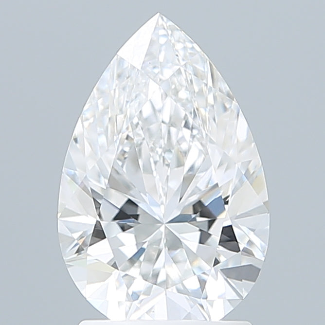 2.08 Carat Pear Shaped, Excellent Cut, D Color, VVS2 Clarity, IGI Certified Lab Grown Diamond