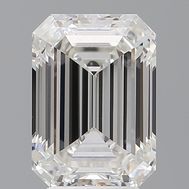 3.60 Carat Emerald Shaped, Ideal Cut, E Color, VS1 Clarity, IGI Certified Lab Grown Diamond