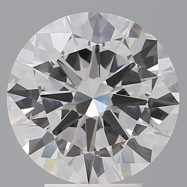 4.04 Carat Round Shaped, Excellent Cut, E Color, VVS2 Clarity, IGI Certified Lab Grown Diamond