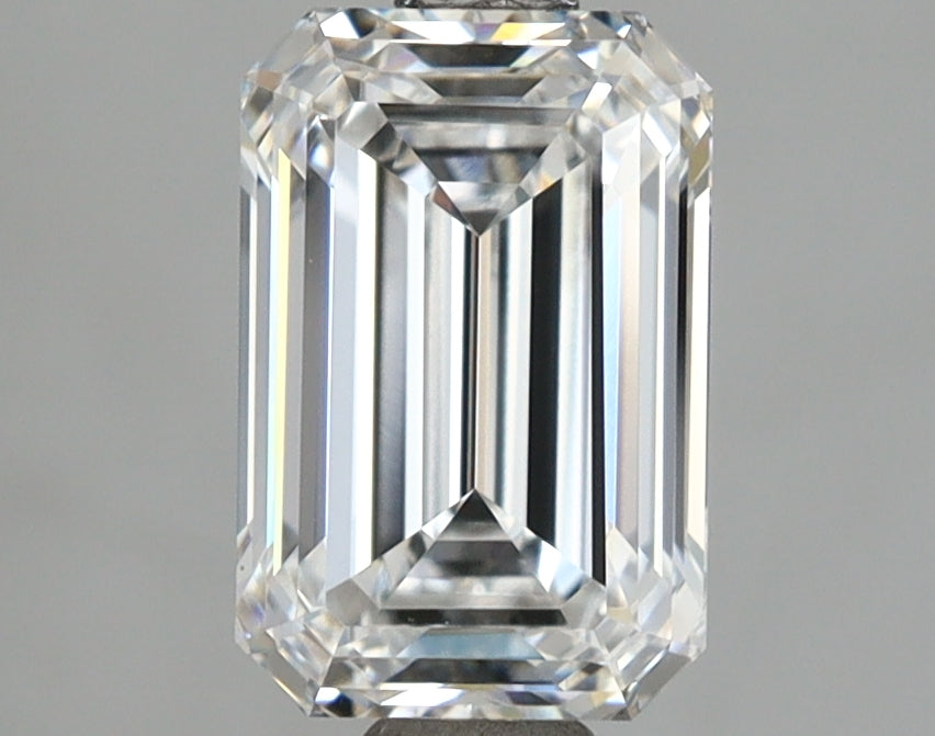 2.00 Carat Emerald Shaped, Ideal Cut, D Color, VVS1 Clarity, IGI Certified Lab Grown Diamond