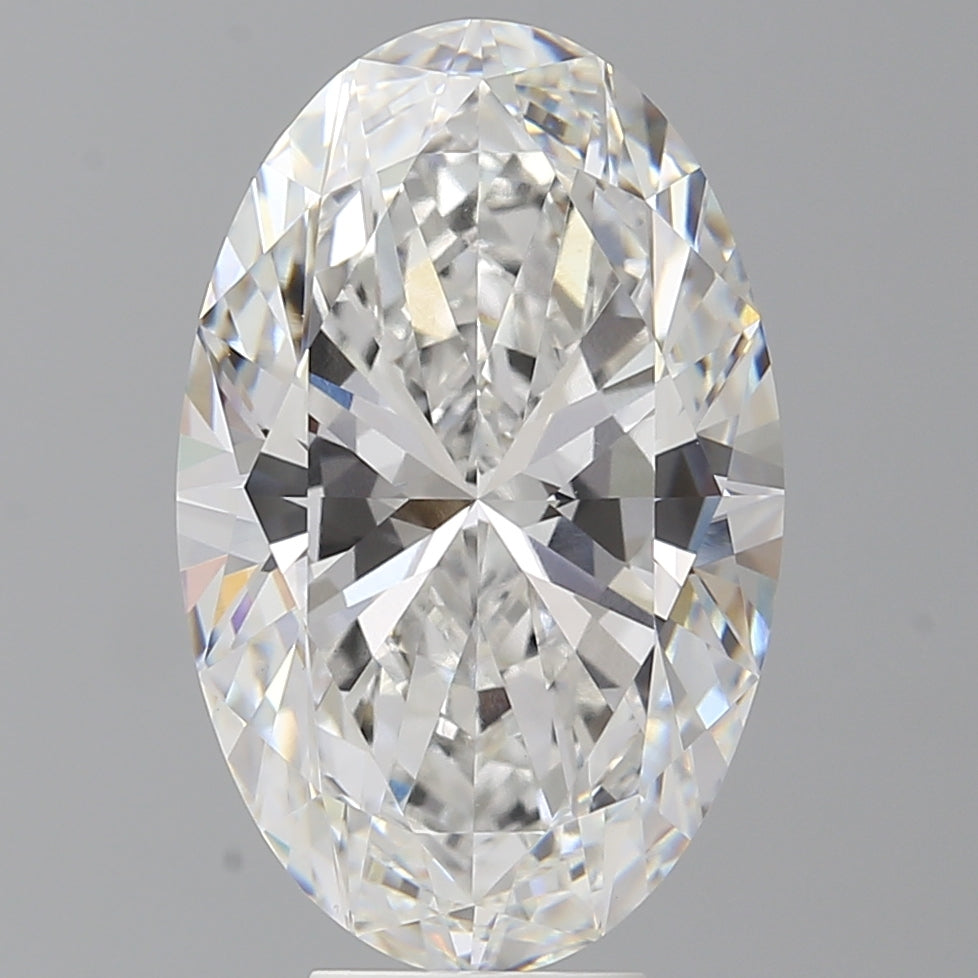 7.58 Carat Oval Shaped, Ideal Cut, E Color, VVS2 Clarity, IGI Certified Lab Grown Diamond