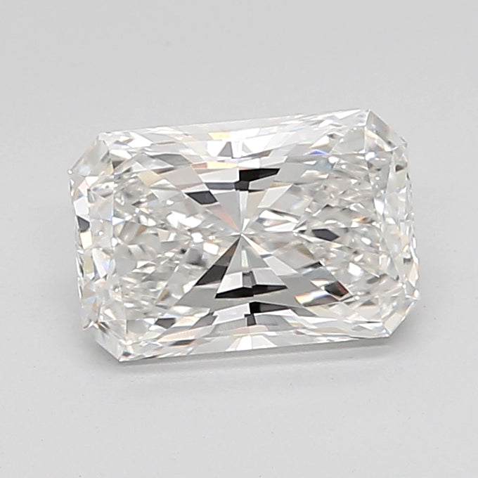 2.54 Carat Radiant Shaped, Ideal Cut, F Color, VVS2 Clarity, IGI Certified Lab Grown Diamond