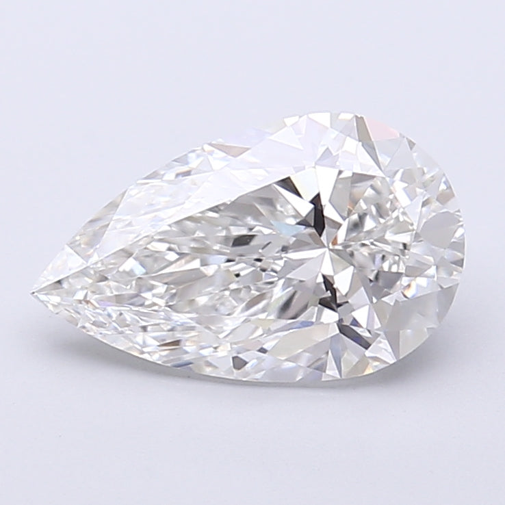 2.00 Carat Pear Shaped, Very Good Cut, E Color, VVS2 Clarity, IGI Certified Lab Grown Diamond