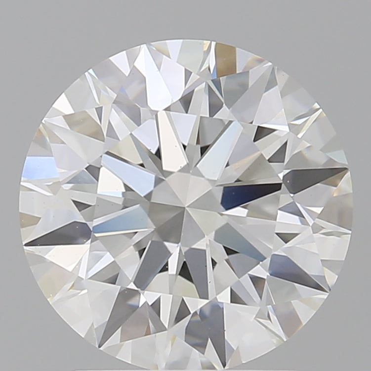 2.52 Carat Round Shaped, Ideal Cut, F Color, VS1 Clarity, IGI Certified Lab Grown Diamond