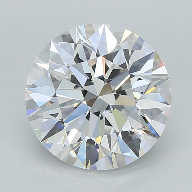 2.99 Carat Round Shaped, Ideal Cut, E Color, VVS2 Clarity, IGI Certified Lab Grown Diamond