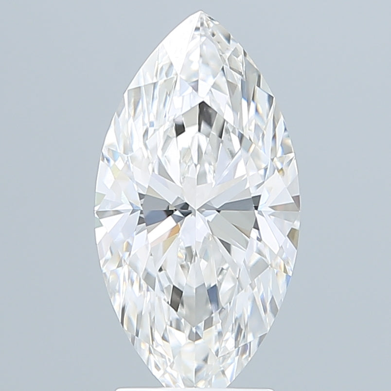 3.04 Carat Marquise Shaped, Ideal Cut, F Color, VVS2 Clarity, IGI Certified Lab Grown Diamond