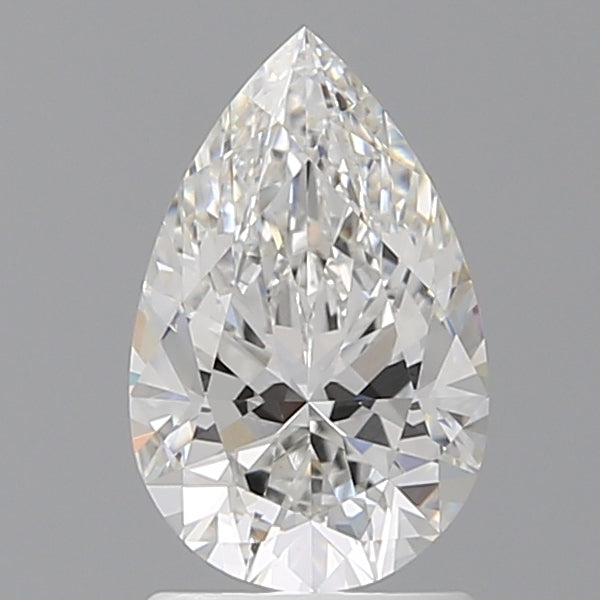 1.55 Carat Pear Shaped, Ideal Cut, E Color, VVS2 Clarity, IGI Certified Lab Grown Diamond