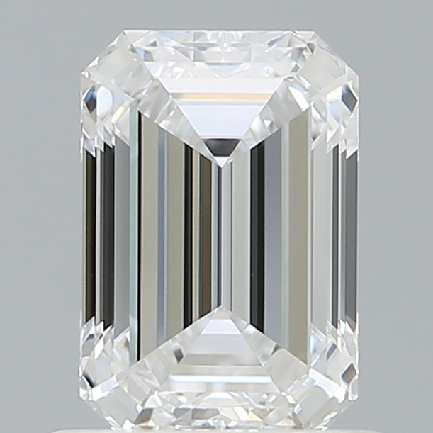 1.02 Carat Emerald Shaped, Ideal Cut, D Color, VVS2 Clarity, IGI Certified Lab Grown Diamond