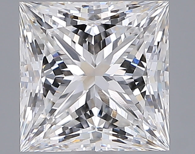 2.02 Carat Princess Shaped, Ideal Cut, E Color, VVS1 Clarity, IGI Certified Lab Grown Diamond