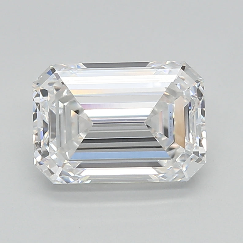 2.07 Carat Emerald Shaped, Ideal Cut, D Color, VS1 Clarity, IGI Certified Lab Grown Diamond