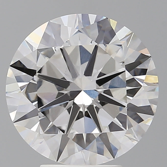 5.04 Carat Round Shaped, Excellent Cut, F Color, VVS2 Clarity, IGI Certified Lab Grown Diamond