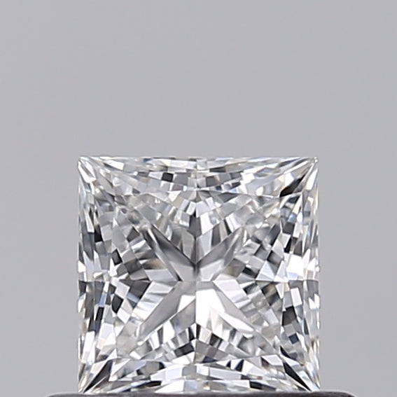 0.52 Carat Princess Shaped, Ideal Cut, E Color, VVS2 Clarity, IGI Certified Lab Grown Diamond